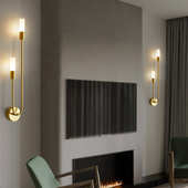 北欧客厅背景墙壁灯家用卧室床头双头创意简约轻奢楼道过道灯