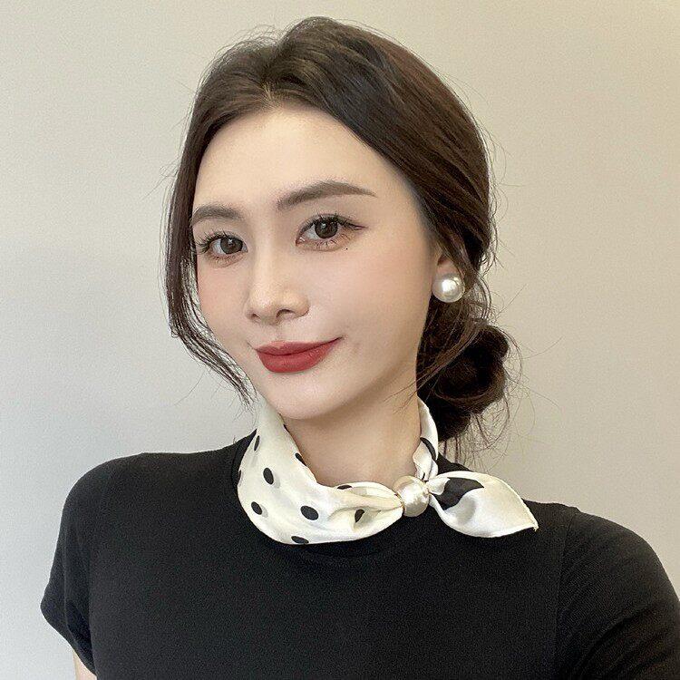 甲状腺术后遮挡项链夏季脖子遮疤神器磁吸珍珠颈带遮疤痕丝巾饰品