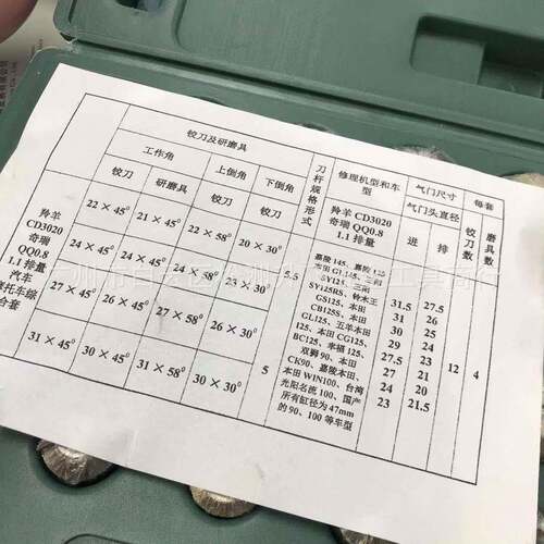 摩托车气门座铰刀微型汽车小型汽车金刚石硬质合金铰刀维修工具