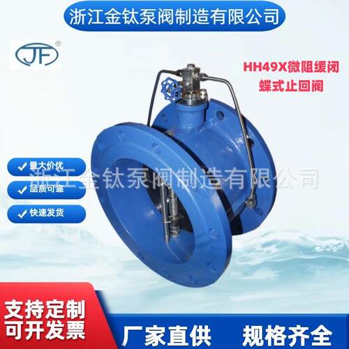 微阻缓闭蝶式止回阀HH48XHH46X材质铸钢口径DN500标准GB/T13927