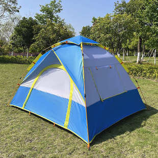 户外露营野炊帐篷便携袋公园游玩帐野外防潮钓鱼帐自动速开免搭建