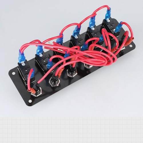 12-4V车船用改装6位钮子开关面组合带102汽A易替换板MGV保险丝