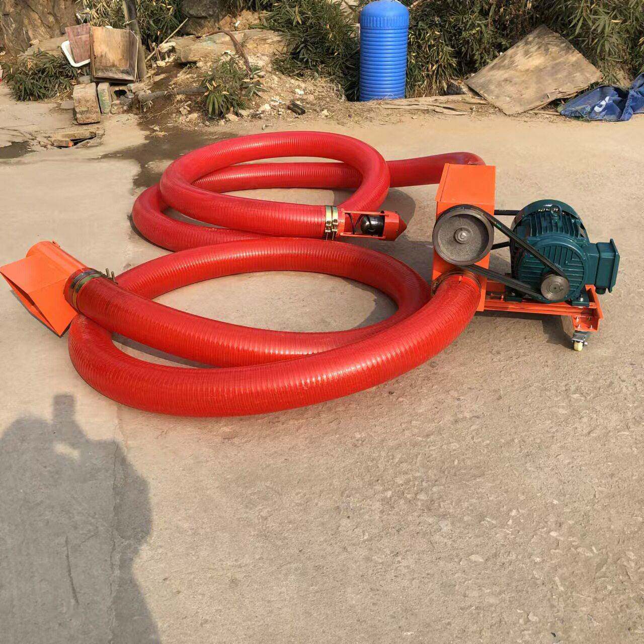 双管吸粮机大型多功能玉米小麦稻谷中驱抽粮机沙子土粉末灰上料机