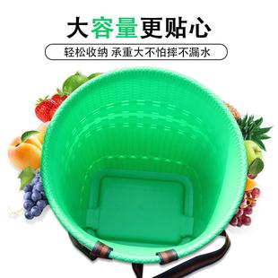 53N大塑胶背篓背篼彩色家用塑料背框装 水桶非竹编收纳框舞蹈道具