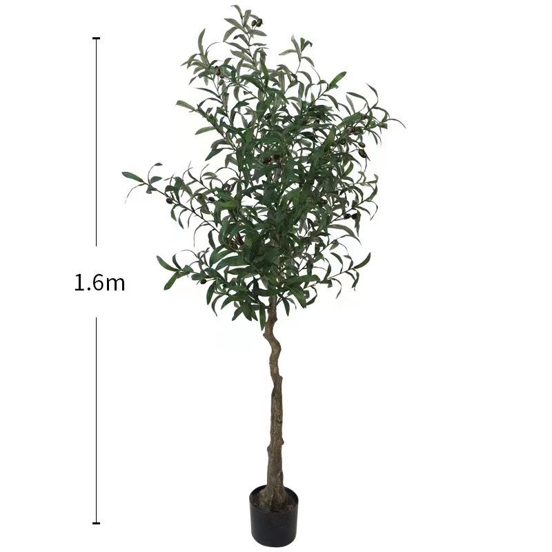 北欧大型仿真植物网红橄榄树绿植室内窗台假树落地假盆栽摆件