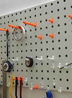 3D打印兼容金属方孔洞洞板配件 多规格挂钩 多色可选 10x10mm孔径