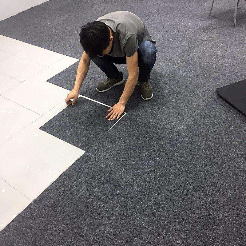 拼接方块地毯办公室地毯卧室满铺房间客厅简约现代家用写字楼地毯