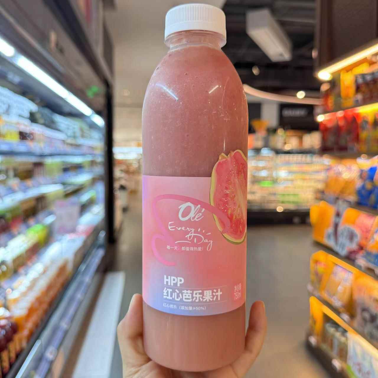 ole HPP红心芭乐果汁750ml