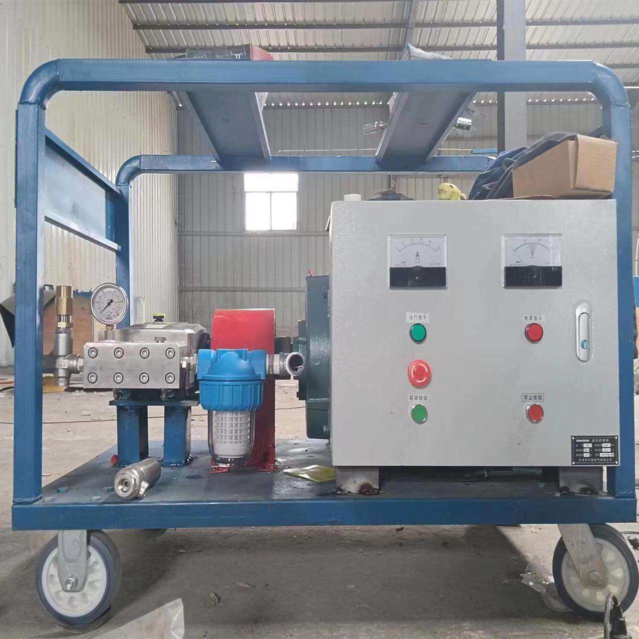 水拓500公斤压力工业高压清洗机水喷砂除锈机器混凝土渣清洗机