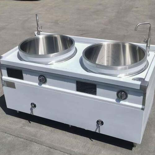 餐饮商用厨房设备方宁双眼电磁嵌入式汤锅多头平面炉烤箱集成灶