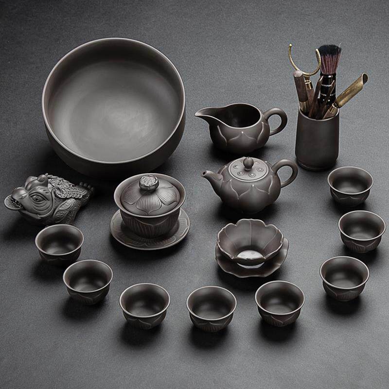 宜兴紫砂壶茶具泡茶专用2025新款景德镇功夫茶杯套装家用办公室