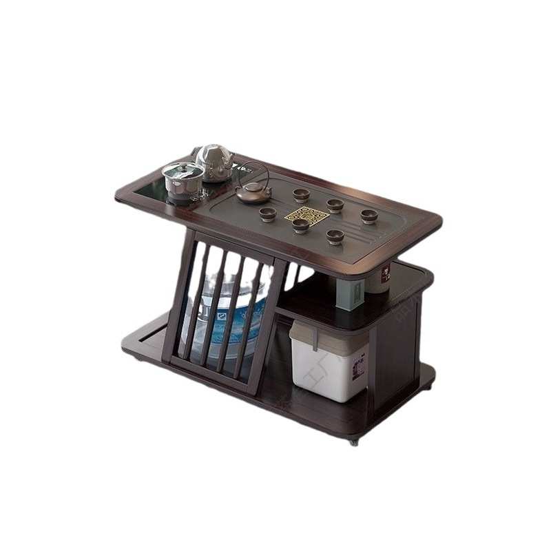 #实木可移动阳台茶桌椅组合小户型家用功夫茶台客厅简约烧水泡茶