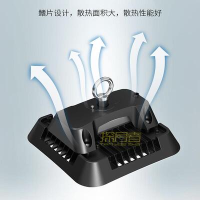 工led矿超灯厂房车间专用照厂明灯工仓库亮WML天棚灯工业鳍片吊灯