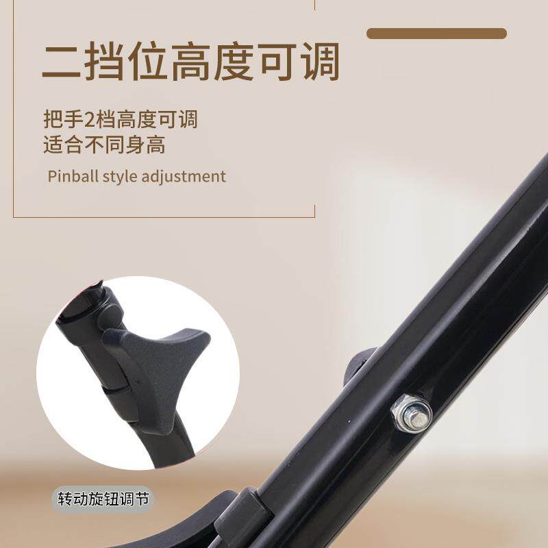 便捷购式物车带轮可推练步六康复行助车买轮菜休息座椅便捷式购手