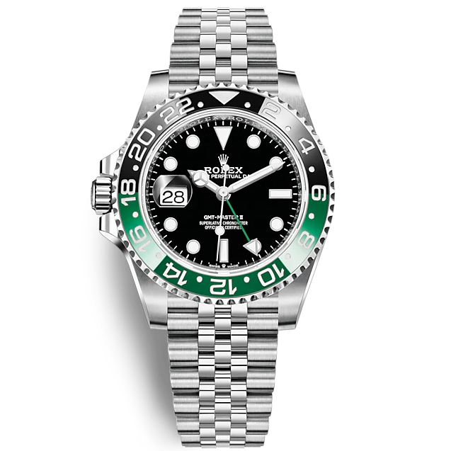 未使用雪碧圈[9.9新]劳力士格林尼治型钢自动机械手表男126720