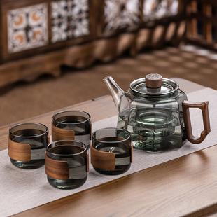玻璃煮茶壶高鹏硅木把养生泡茶壶新款煮茶器家用电陶炉小型煮茶炉