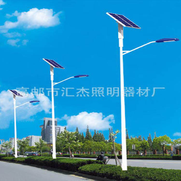 汇杰灯具 太阳能路灯 双头双发电板节能公路灯 太阳能路灯节能灯