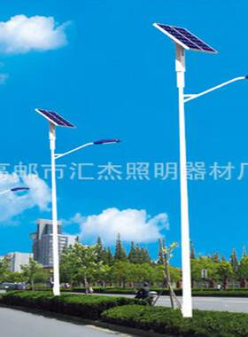 汇杰灯具 太阳能路灯 双头双发电板节能公路灯 太阳能路灯节能灯