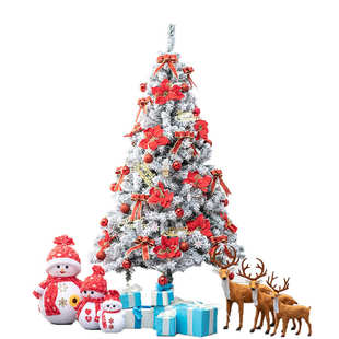 1.8米网红家用雪松圣诞树套装 1.5 饰 植绒落雪圣诞树套餐装