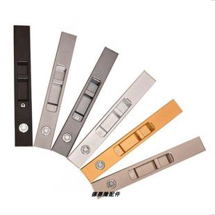 推拉窗锁自动碰锁玻璃门一字锁CNC钩锁儿童安全锁拔叉锁移门锁