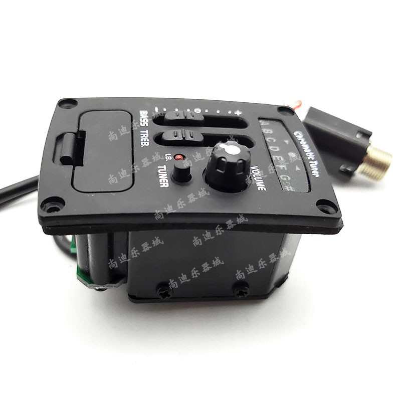 尤克里里UK-300T拾音器二段均衡带调音 小吉他EQ均衡器带校音器