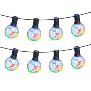 G40幻彩球泡灯串户外庭院防水灯泡婚庆露营圣诞节日装 饰灯