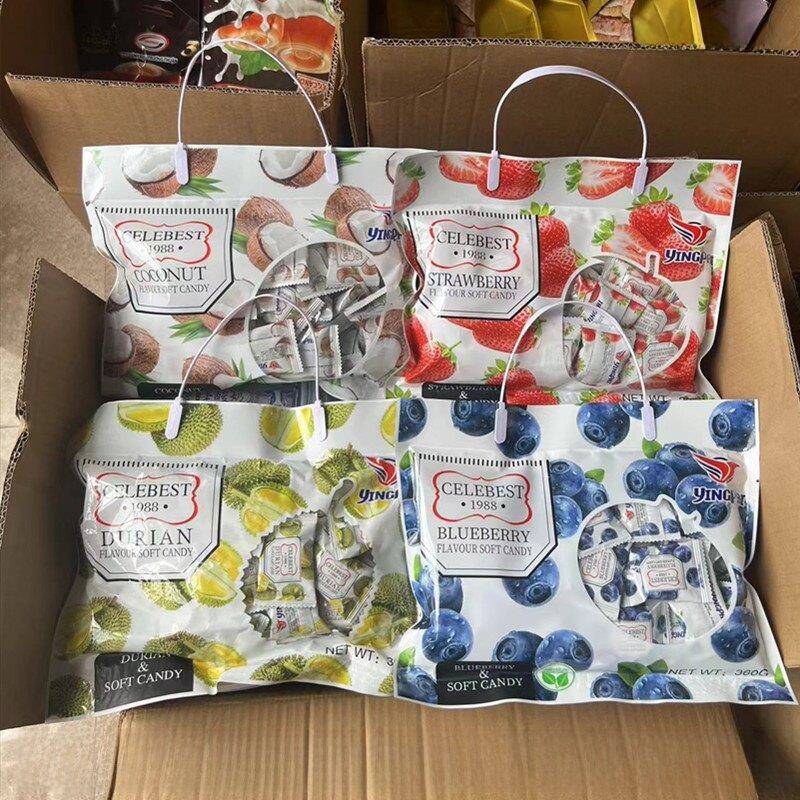 英国YINGPAI蓝莓 草莓百香果味水果软糖360g节日喜庆儿童糖果零食