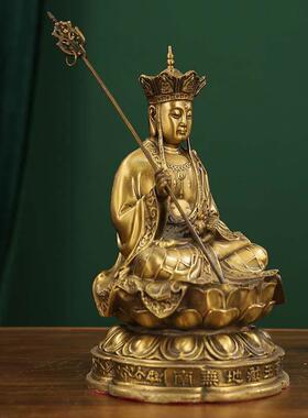 九华山藏传菩萨像拜家三圣铜像摆件大尺寸