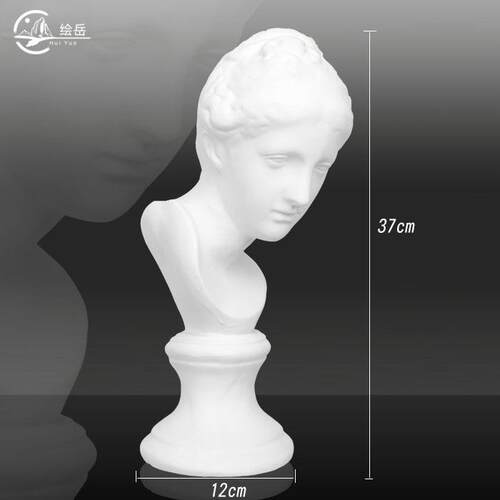 绘岳美术石膏人物头像维纳斯半身素描石膏像静物美术家居装饰
