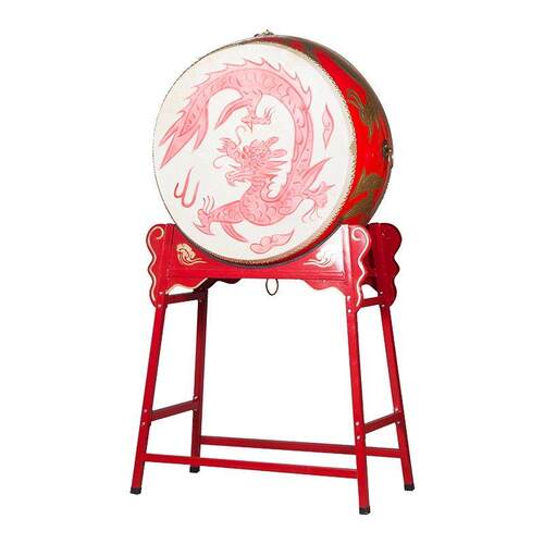 大鼓牛皮鼓中国红鼓立式龙鼓战鼓成人儿童演出堂鼓威风锣鼓寺庙鼓