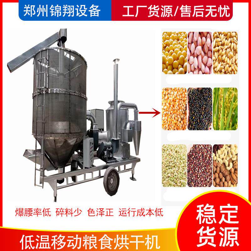 大豆高粱移动烘干机不锈钢小麦玉米粮食烘干机器菜籽立式干燥机