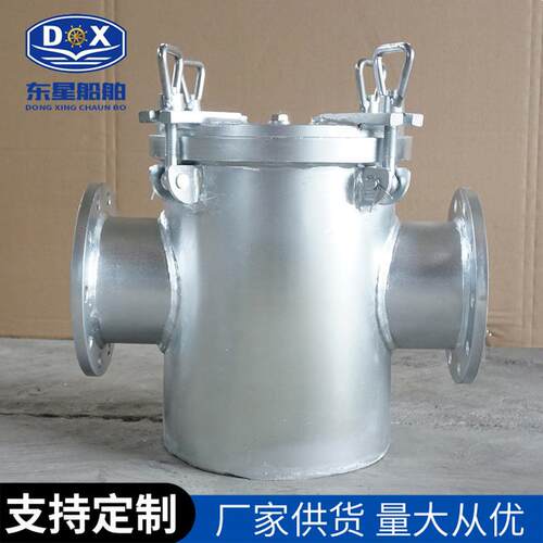 门海船用联海水过滤器船用双阀双联海水吸入粗水滤器CB/T497水过
