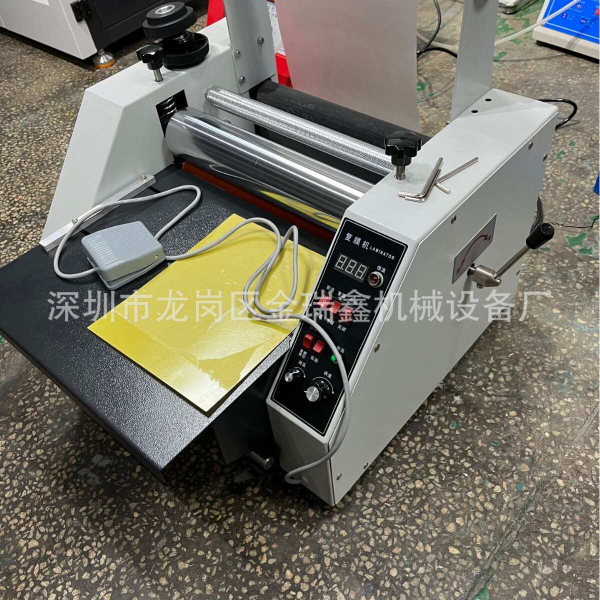 小型台式自动覆膜机贴膜机过塑过胶机加温覆膜机