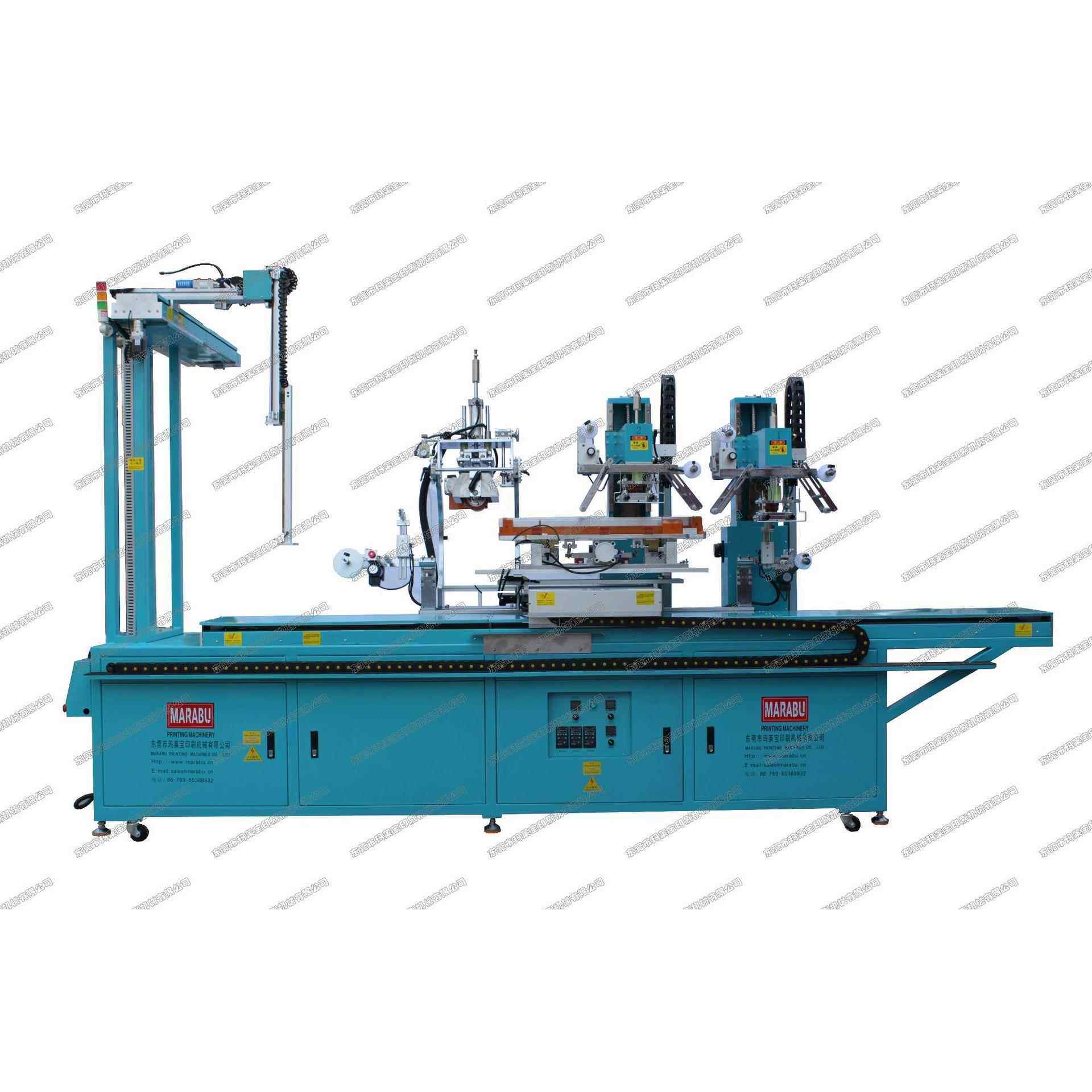 玛莱宝空调外壳烫金机空调面板滚烫机械手一体烫金机塑料壳印刷机