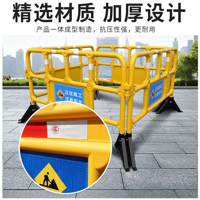 施工马路防护移动围栏塑料护栏铁马新料胶马交通水马围挡栅栏路障