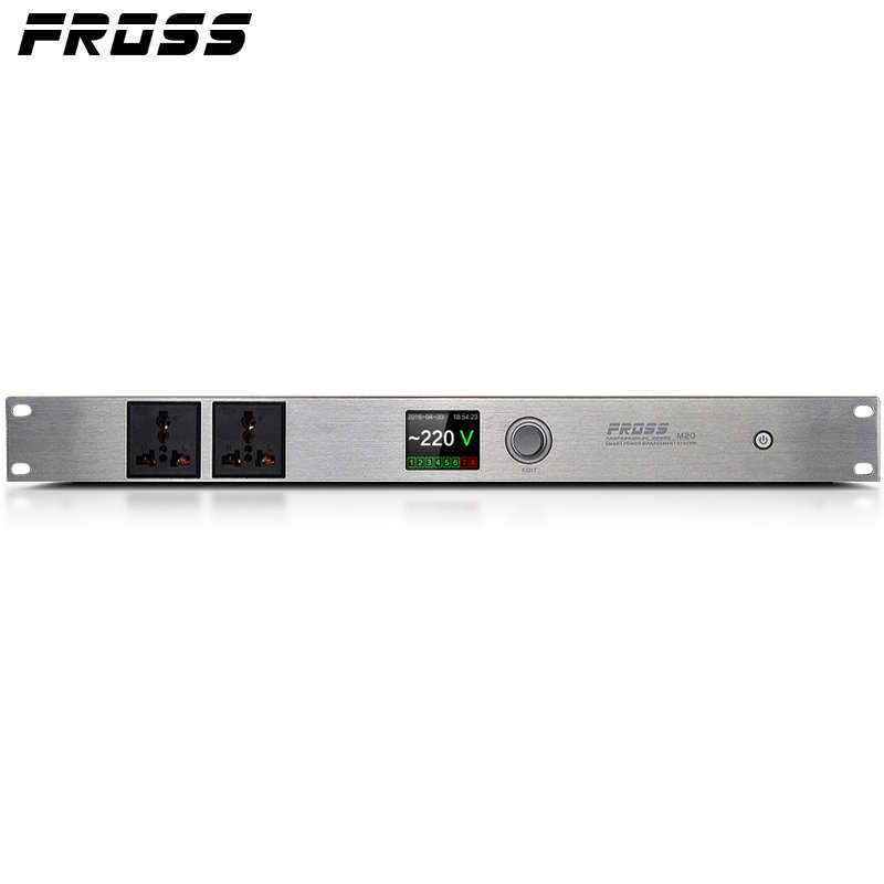 Fross/沸斯 M20 8路电源时序器 专业液晶数字电源管理器滤波保护