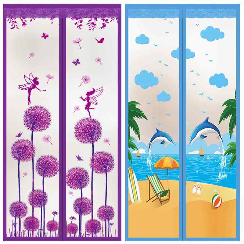 空调门帘隔断冷气厨房油烟魔术贴保暖防风磁吸家用客厅透明软塑胶