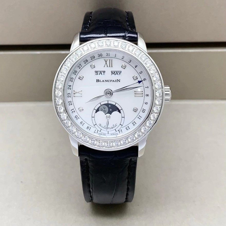 [9.8新]宝珀女装系列原镶钻自动机械手表女士正品2360-4691A-55A