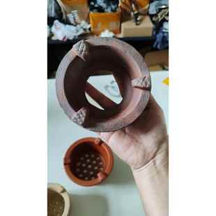 潮汕工夫茶炉木炭炉内胆耐火高温原矿粗陶白泥岩泥手工炉膛碳炉通