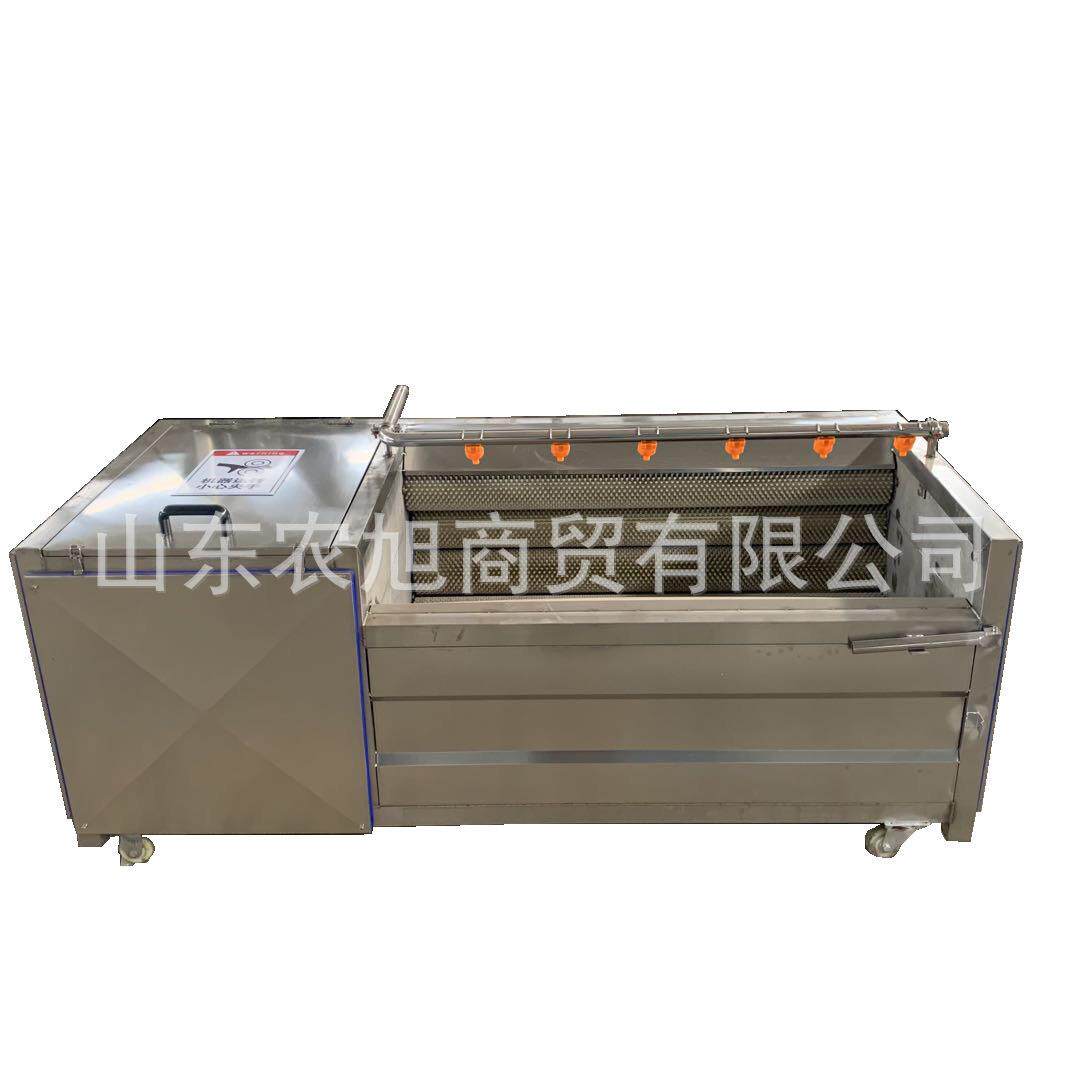玉米去须清洗机核桃仁毛辊脱皮清洗机白山芋清洗去皮设备