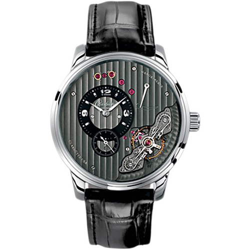 [9.8新]格拉苏蒂原创偏心精钢手动机械手表男1-66-06-04-22-05