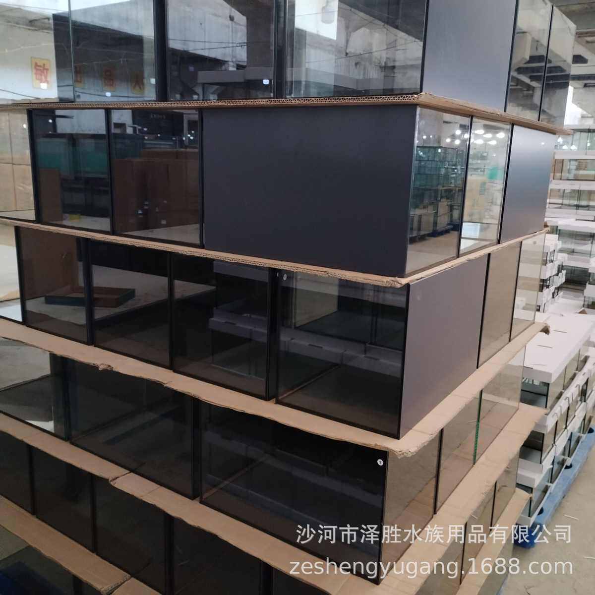过滤器桌面家用含玻璃客厅防缸跳水族箱观赏盖子带架子配套鱼缸灯