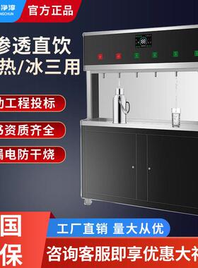 商用饮水机RO反渗透过滤学校医院工厂车间公室热水机直饮水机