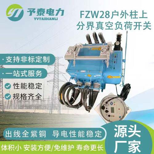 10KV户外柱上负荷隔离开关分界真空断路器FZW28六氟化硫电缆