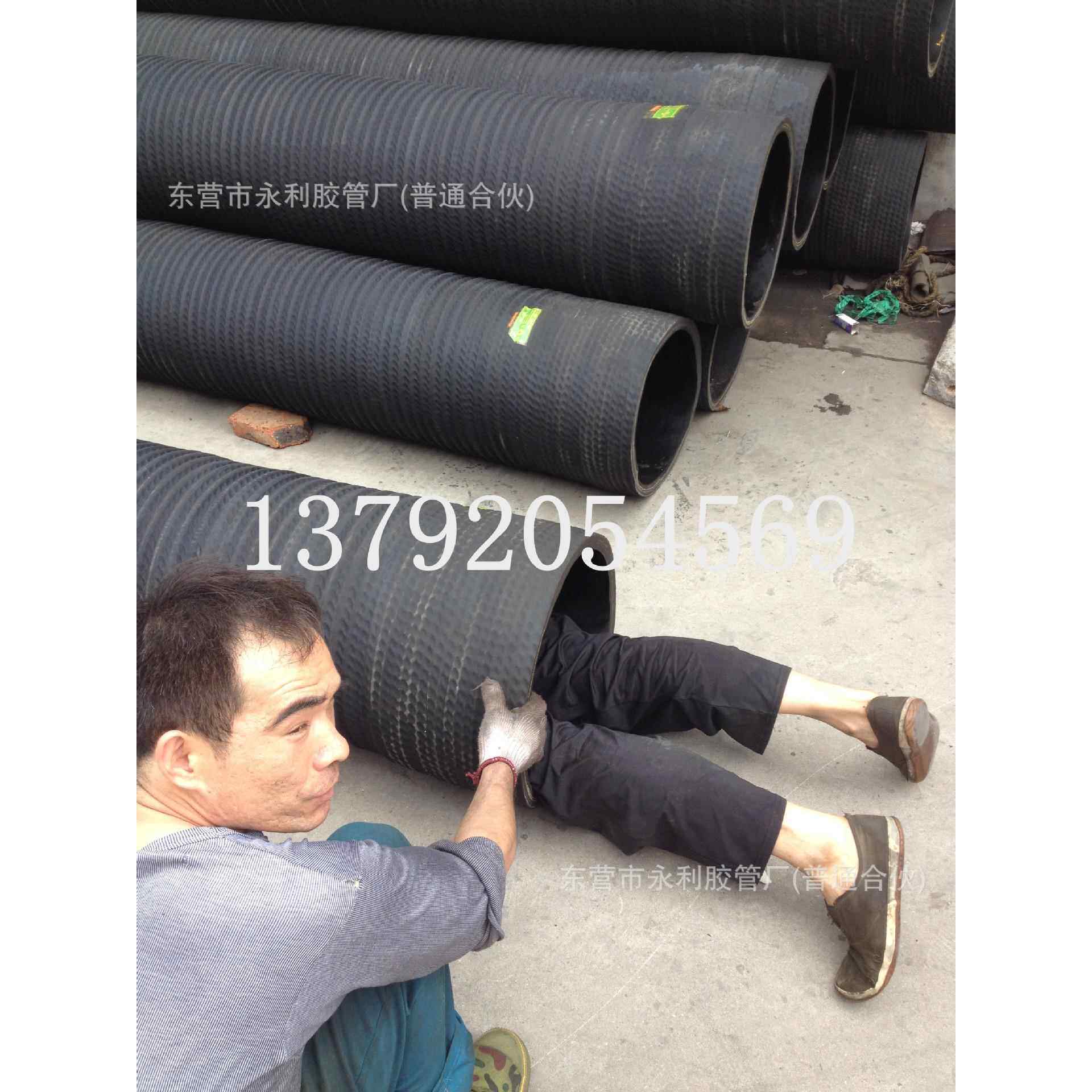 农业灌溉疏浚通水专用橡胶管 大口径橡胶钢丝排水胶管