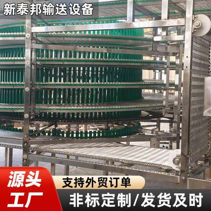 螺旋塔糕点面包汉堡水饺月饼生鲜冷却速冻食品小型多层螺旋冷却塔