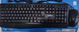 朗森 L-T1300pro激光镭射不掉字USB键盘鼠标套装办公家用游戏防水