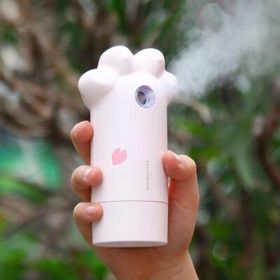 可爱猫爪纳米喷雾保湿仪手持脸部加湿器小型可携式迷你面部冷喷女