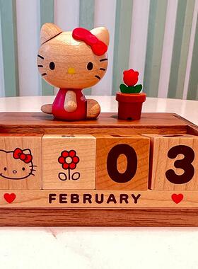 台湾珍卡台式万年历Kt女友朋友生日礼物儿童节创意有趣