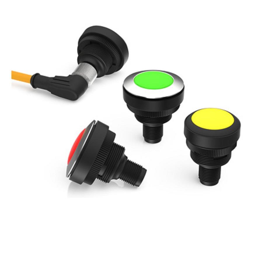 IP69K防水按钮开关型号1.11.011.001/0220现货REACH认证开关RAFI图片